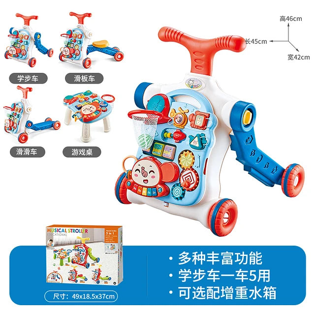 Caminador Andador Correpasillo Scooter para Bebé Musical 4 En 1