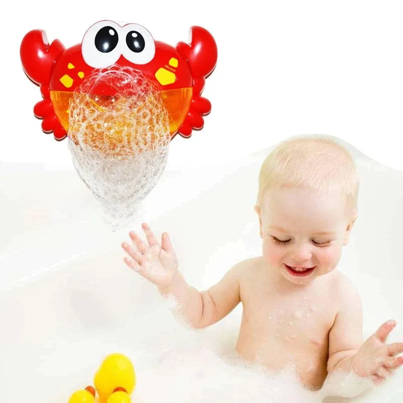 JUGUETE DE BAÑO PARA BEBES MAQUINA DE HACER BURBUJAS FORMA DE CANGREJO