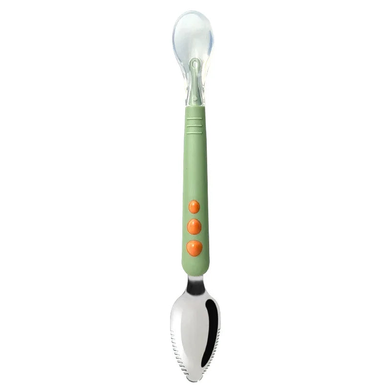 Cuchara para raspar fruta para bebés