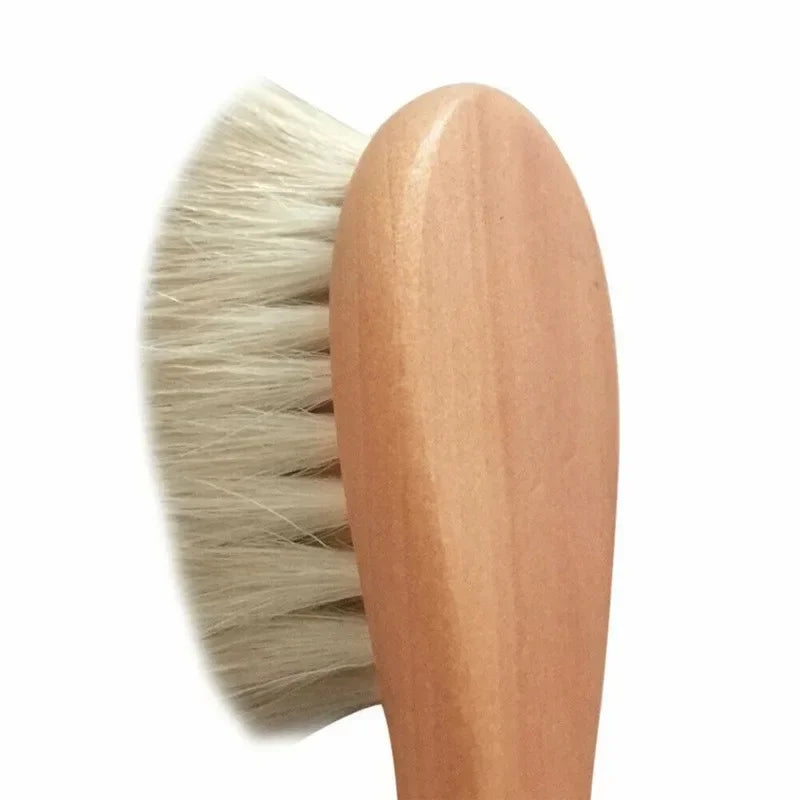 Set de 3 Cepillos de madera de lana para bebés recién nacidos