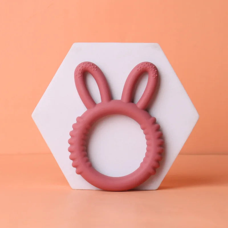 Mordedor de silicona para bebés, Conejito