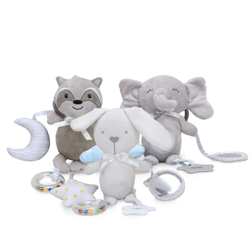 Colgante Sonajero de peluche con Mordedor para bebés