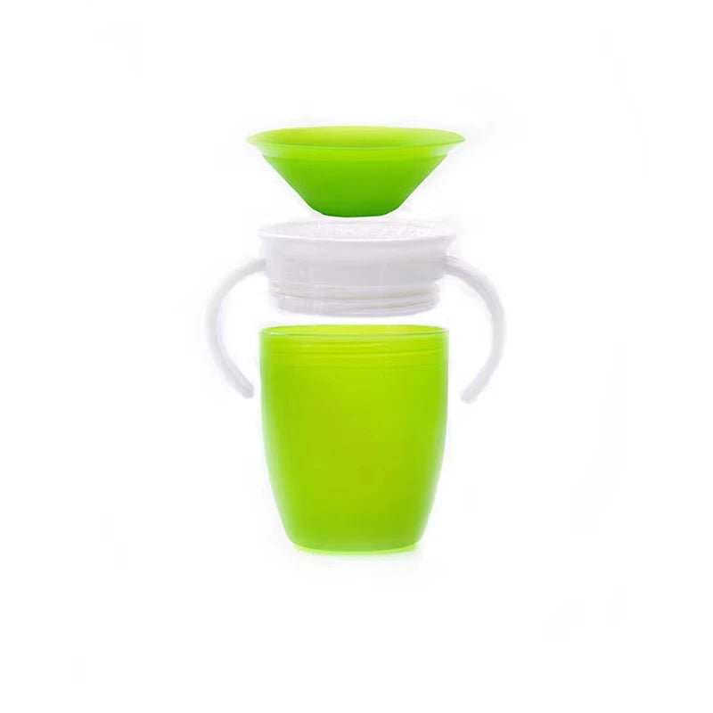 Vaso de aprendizaje para bebés con tapa antiderrame