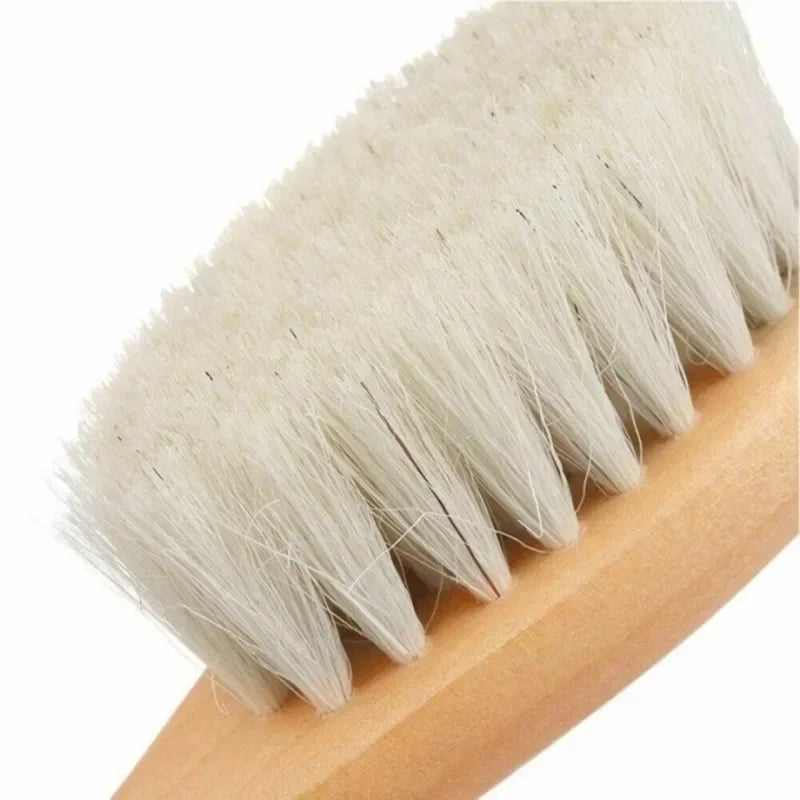 Set de 3 Cepillos de madera de lana para bebés recién nacidos