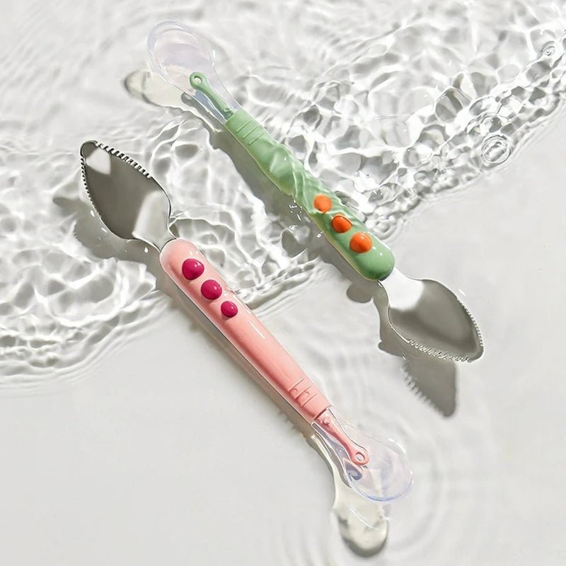 Cuchara para raspar fruta para bebés