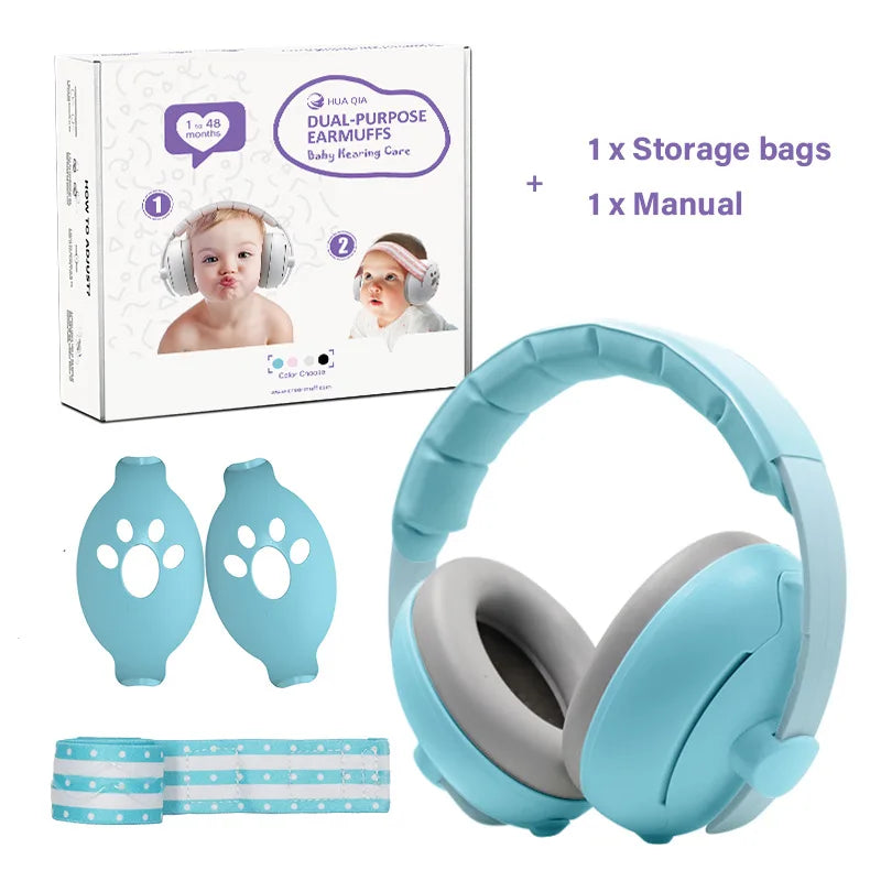 Diademas para Protección auditiva para bebés 2 en 1