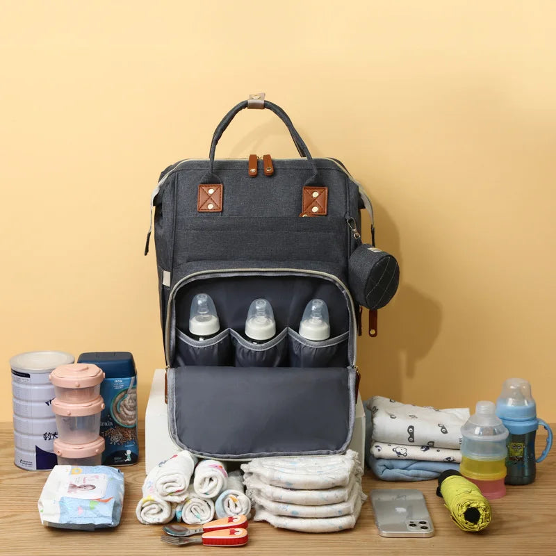 Bolsa de pañales Impermeable con porta USB de Gran capacidad