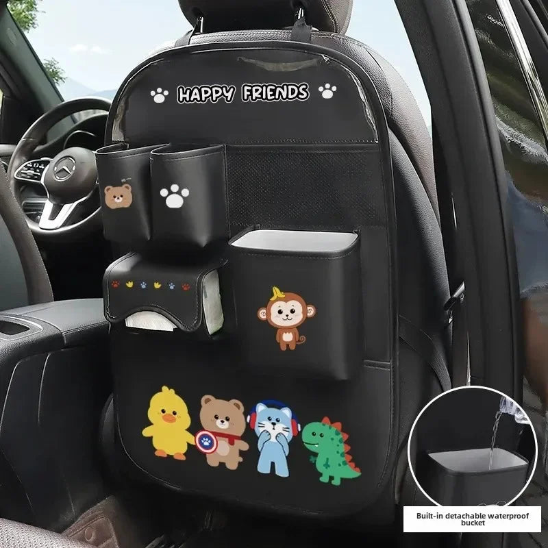 Organizador de Cuero para el respaldo del asiento trasero del auto