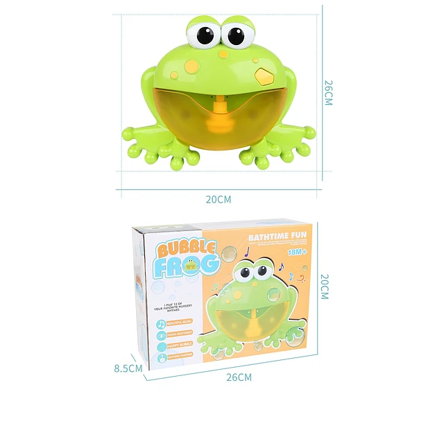 Juguete de Burbujas para el Baño Diseño Rana