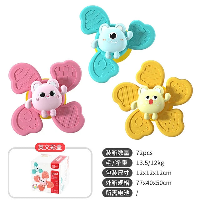 Set juguete mordedor Spinner con ventosa