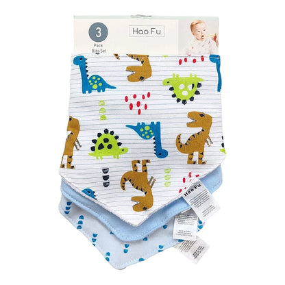Pack de 3 Piezas Baberos Bandanas Absorbentes