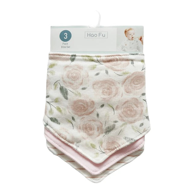 Pack de 3 Piezas Baberos Bandanas Absorbentes