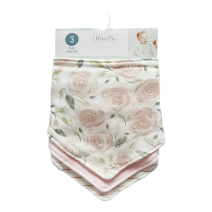 Pack de 3 Piezas Baberos Bandanas Absorbentes