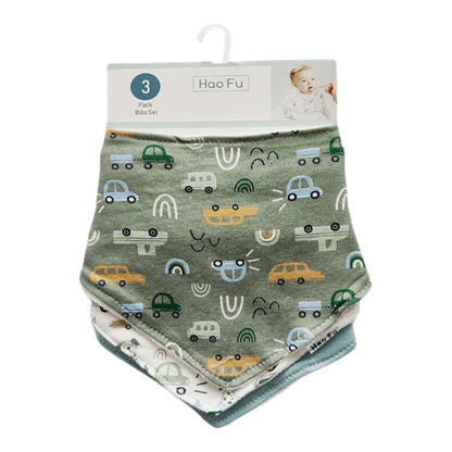 Pack de 3 Piezas Baberos Bandanas Absorbentes