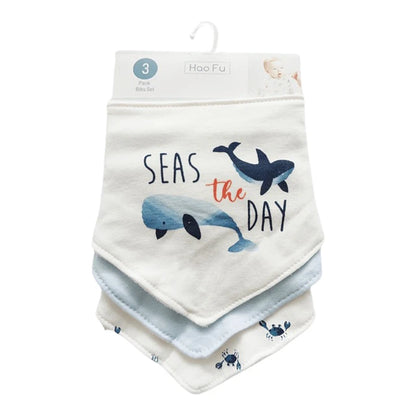 Pack de 3 Piezas Baberos Bandanas Absorbentes
