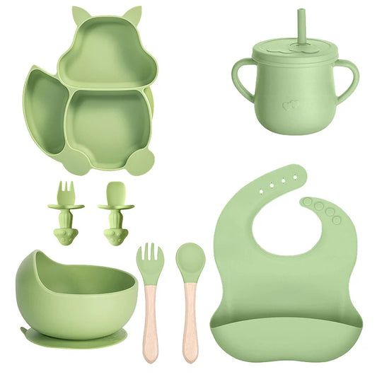 Juego de Alimentacion Complementaria Ardilla 9 pcs