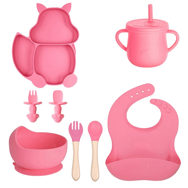Juego de Alimentacion Complementaria Ardilla 9 pcs