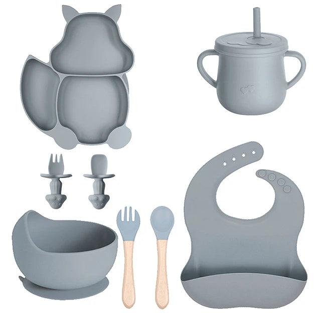 Juego de Alimentacion Complementaria Ardilla 9 pcs