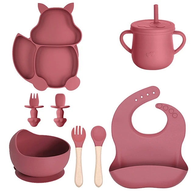Juego de Alimentacion Complementaria Ardilla 9 pcs