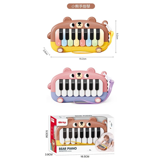 Juguete Piano Musicales Didáctico Con Luz Diseño Oso