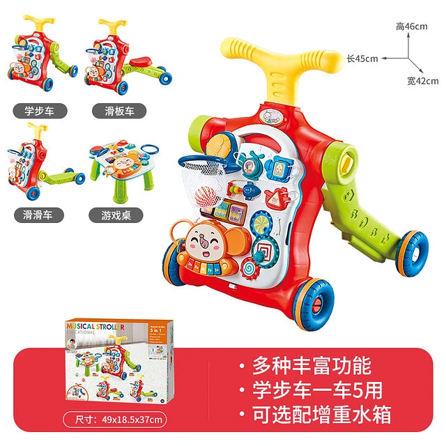Caminador Andador Correpasillo Scooter para Bebé Musical 4 En 1