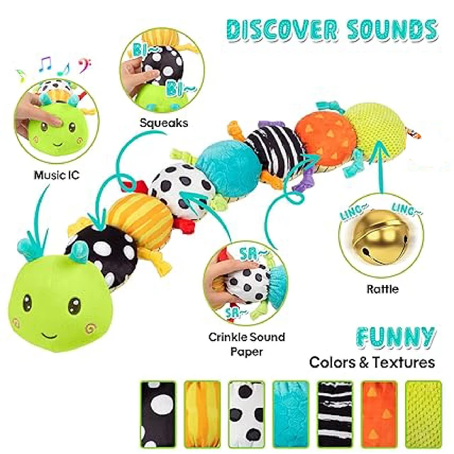 Juguete Oruga Sensorial Musical