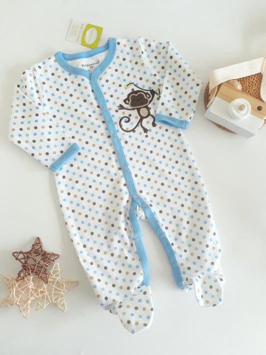 Enterito Clásico Puntitos Celeste Monkey