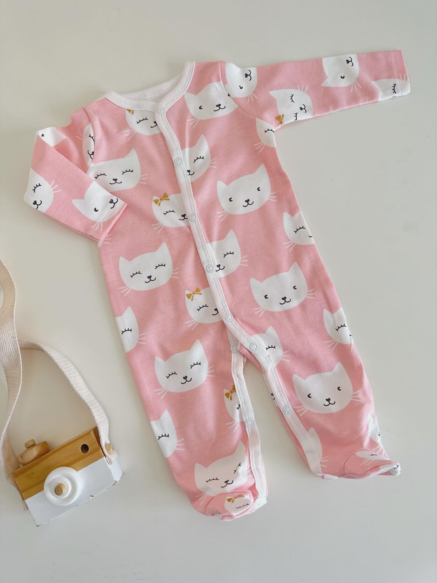 Enterito Clásico Gatitos Rosado 🐱🩷