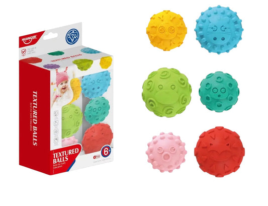 JUEGO DE PELOTAS SENSORIALES CON TEXTURAS
