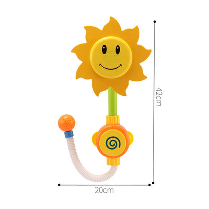 Juguete de baño para niños con forma de girasol para bañera y ducha