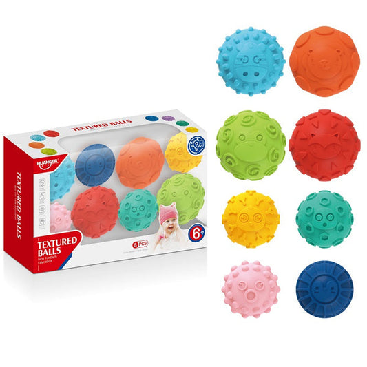 JUEGO DE PELOTAS SENSORIALES CON TEXTURAS