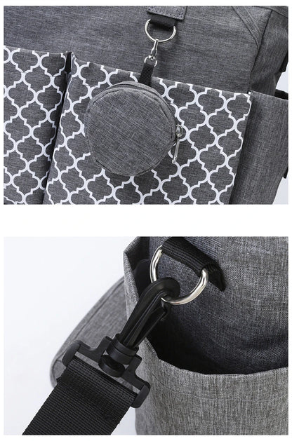 Bolsa multifuncional para cochecito de bebé organizadora para pañales para recién nacidos