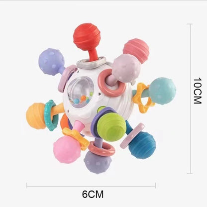 Juguete de dentición de silicona en forma de Molécula