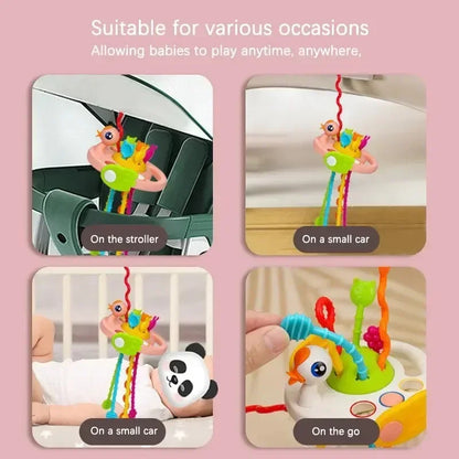 Juguete Montessori de silicona para el desarrollo de la dentición y agarre sensorial