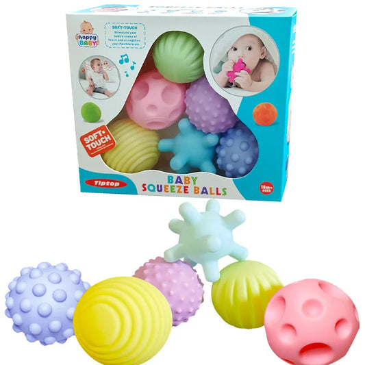 Juego de Pelotas texturizadas de 6 piezas