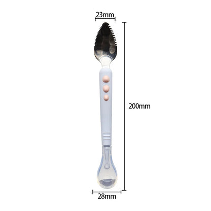 Cuchara para raspar fruta para bebés