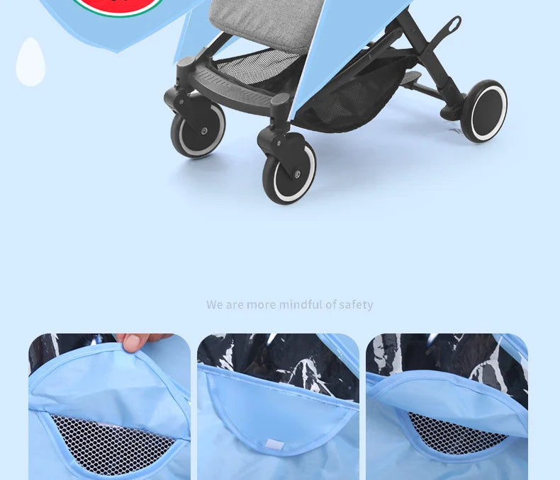 Cubre coche Impermeable para cochecito de bebé a prueba de vientos