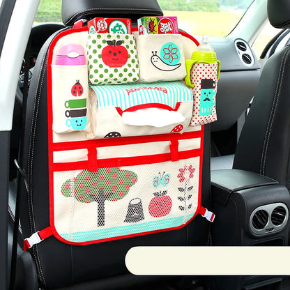 Bolsa de almacenamiento con respaldo para asiento de coche