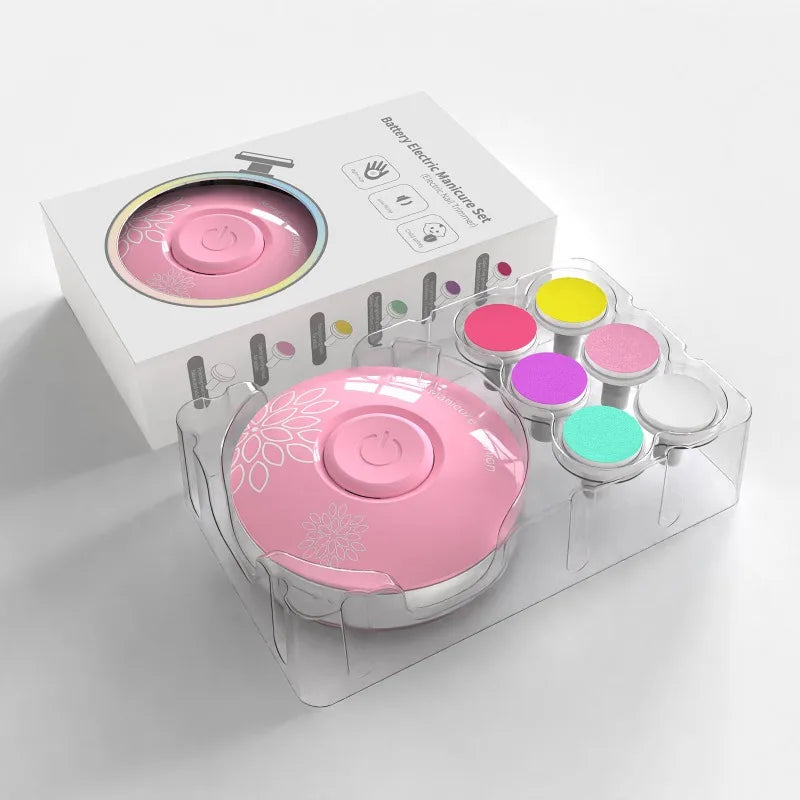 Recortador de uñas eléctrico redondo
