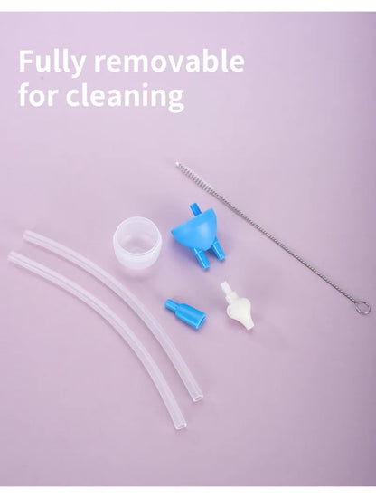 Aspirador Nasal de silicona para bebés de 3 piezas con pinzas y juego de cepillos