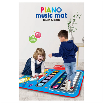 Alfombra musical electrónica multifuncional 2 en 1 para niños
