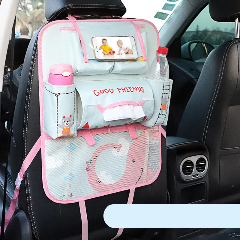 Bolsa de almacenamiento con respaldo para asiento de coche