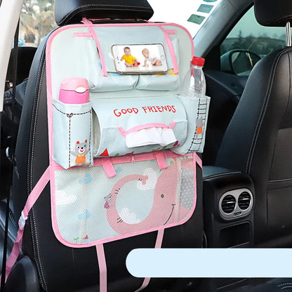 Bolsa de almacenamiento con respaldo para asiento de coche