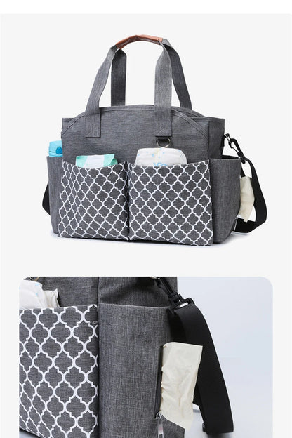 Bolsa multifuncional para cochecito de bebé organizadora para pañales para recién nacidos
