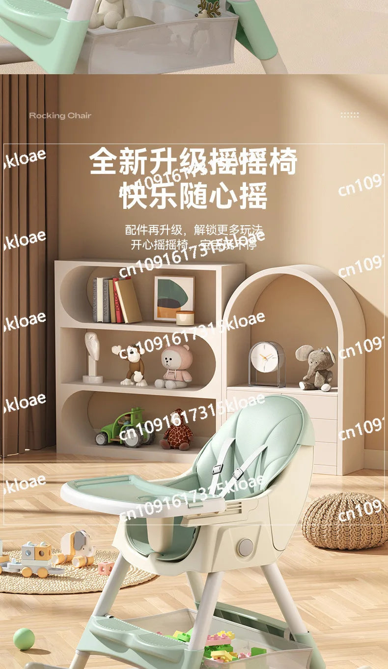 Silla de bebé plegable multifuncional para comer portátil