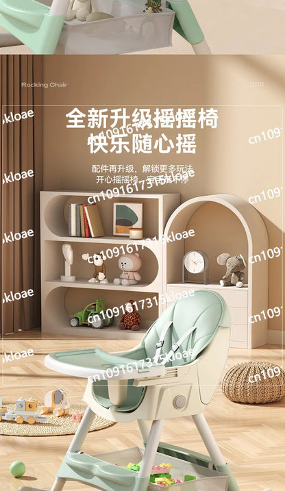 Silla de bebé plegable multifuncional para comer portátil