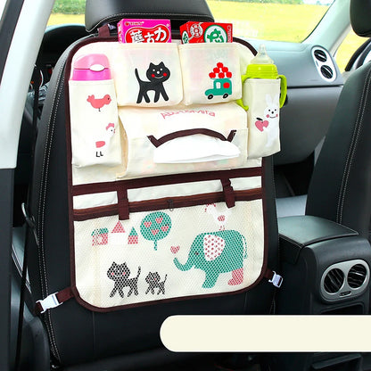 Bolsa de almacenamiento con respaldo para asiento de coche