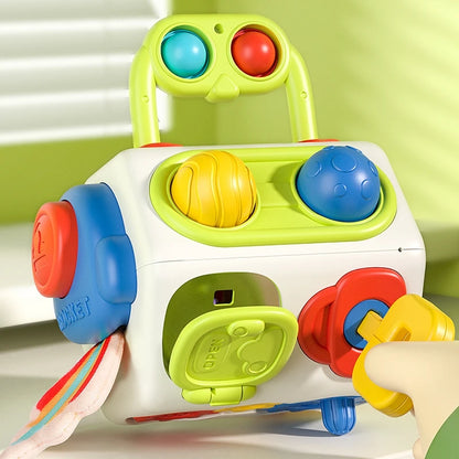 Cubo de actividades 9 en 1 para bebés juguete Montessori
