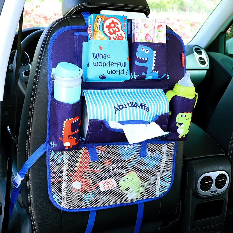 Bolsa de almacenamiento con respaldo para asiento de coche