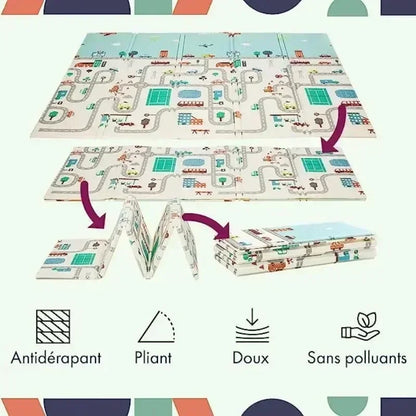 Alfombra Plegable de seguridad para gateo
